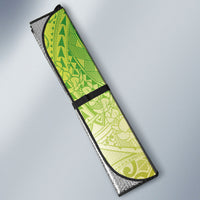 Hawaiian Turtles and Leis Auto Sun Shade Tribal Kakau Pattern Fresh Summer Vibe