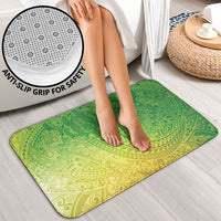 Hawaiian Turtles and Leis Bathroom Set Tribal Kakau Pattern Fresh Summer Vibe