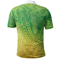 Hawaiian Turtles and Leis Polo Shirt Tribal Kakau Pattern Fresh Summer Vibe LT03 - Polynesian Pride