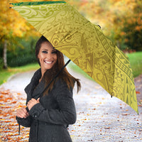 Hawaiian Turtles and Leis Umbrella Tribal Kakau Pattern Fresh Summer Vibe
