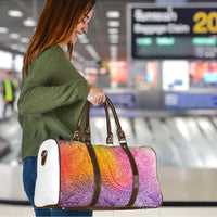 Hawaiian Turtles and Leis Travel Bag Tribal Kakau Pattern Magical Rainbow Sky