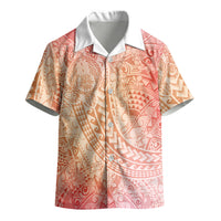 Hawaiian Turtles and Leis Kid Hawaiian Shirt Tribal Kakau Pattern Peach Fuzz Color LT03 - Polynesian Pride
