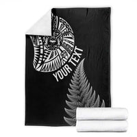 Personalised New Zealand Maori Art Tattoo and Silver Fern Blanket