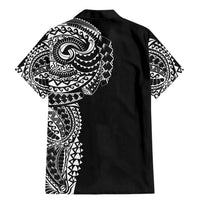 Polynesian Art Traditional Tattoo Family Matching Mermaid Dress and Hawaiian Shirt Simple Style
