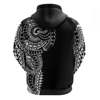 Polynesian Art Traditional Tattoo Zip Hoodie Simple Style LT03 - Polynesian Pride
