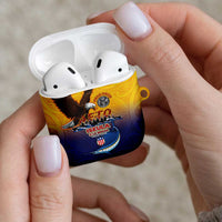 American Samoa Fautasi AirPods Case Bald Eage and Sailfish with Kakau Motifs LT03 - Polynesian Pride