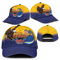 American Samoa Fautasi Classic Cap Bald Eage and Sailfish with Kakau Motifs LT03 - Polynesian Pride