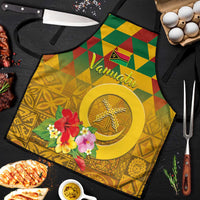 Melanesian Vanuatu Apron With Tapa Tribal Pattern and Triangle Geometric Tricolor - Polynesian Pride