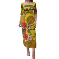 Melanesian Vanuatu Family Matching Puletasi and Hawaiian Shirt With Tapa Tribal Pattern and Triangle Geometric Tricolor - Polynesian Pride