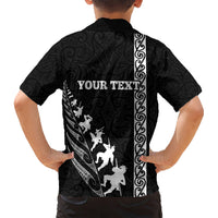 Custom New Zealand Rugby Hawaiian Shirt Haka Dance Tribal God Mask Maori Pattern LT03 - Polynesian Pride