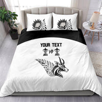 Personalised South Africa and New Zealand Bedding Set Champion History Go Final 2023 Vintage Style LT03 - Polynesian Pride
