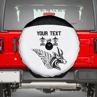 Personalised South Africa and New Zealand Spare Tire Cover Champion History Go Final 2023 Vintage Style LT03 - Polynesian Pride