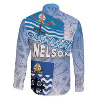 New Zealand Nelson Family Matching Tank Maxi Dress and Hawaiian Shirt Nelson's Flag and Seal - Maori Art Tattoo LT03 - Polynesian Pride