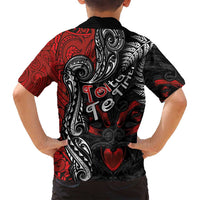 Aotearoa Toitu Te Tiriti Family Matching Tank Maxi Dress and Hawaiian Shirt New Zealand Honour the Treaty - Te Tiriti Is Us LT03 - Polynesian Pride