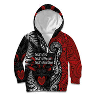 Aotearoa Toitu Te Tiriti Kid Hoodie New Zealand Honour the Treaty - Te Tiriti Is Us