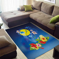 Palau Jellyfish Area Rug Ocean Heritage Tropical Plants - Polynesian Pride