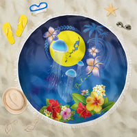 Palau Jellyfish Beach Blanket Ocean Heritage Tropical Plants - Polynesian Pride