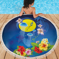 Palau Jellyfish Beach Blanket Ocean Heritage Tropical Plants - Polynesian Pride