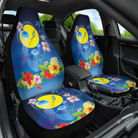 Palau Jellyfish Car Seat Cover Ocean Heritage Tropical Plants - Polynesian Pride