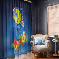 Palau Jellyfish Window Curtain Ocean Heritage Tropical Plants - Polynesian Pride