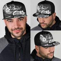 Hawaiian Manta Rays Mesh Trucker Cap Tribal Hibiscus Polynesian Tattoos Black Color LT03 - Polynesian Pride