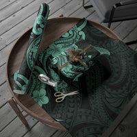 Hawaiian Manta Rays Wrapping Paper Tribal Hibiscus Polynesian Tattoos Turquoise Color - Polynesian Pride