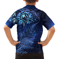 New Zealand Matariki Family Matching Summer Maxi Dress and Hawaiian Shirt Maori Pattern and Silver Fern LT03 - Polynesian Pride