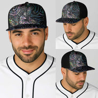 Aotearoa Moko Tribal Tattoo Baseball Net Cap New Zealand Maori Penguin and Fantail Paua Shell Style LT03 - Polynesian Pride