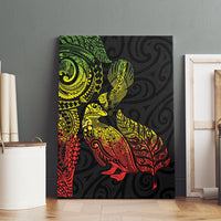 Aotearoa Moko Tribal Tattoo Canvas Wall Art New Zealand Maori Penguin and Fantail Reggae Style LT03 - Polynesian Pride