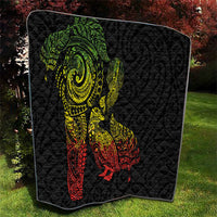 Aotearoa Moko Tribal Tattoo Quilt New Zealand Maori Penguin and Fantail Reggae Style LT03 - Polynesian Pride