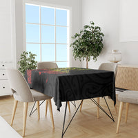 Aotearoa Moko Tribal Tattoo Tablecloth New Zealand Maori Penguin and Fantail Reggae Style LT03 - Polynesian Pride