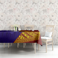 Kolisi Tonga Atele and Tupou College Toloa Tablecloth Ngatu and Polynesian Spiral Pattern