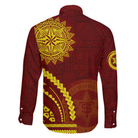 Tonga High School Family Matching Off Shoulder Short Dress and Hawaiian Shirt Ngatu and Polynesian Pattern LT03 - Polynesian Pride