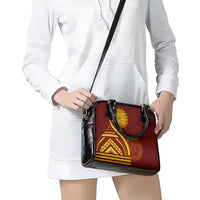 Tonga High School Shoulder Handbag Ngatu and Polynesian Pattern