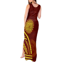 Tonga High School Tank Maxi Dress Ngatu and Polynesian Pattern LT03 - Polynesian Pride