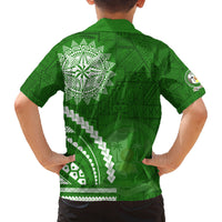 Liahona High School Family Matching Long Sleeve Bodycon Dress and Hawaiian Shirt Ngatu and Polynesian Pattern