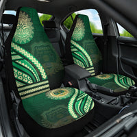 Saineha High School Car Seat Cover Ngatu and Polynesian Pattern
