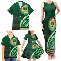 Saineha High School Family Matching Tank Maxi Dress and Hawaiian Shirt Ngatu and Polynesian Pattern