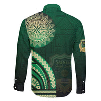 Saineha High School Family Matching Tank Maxi Dress and Hawaiian Shirt Ngatu and Polynesian Pattern