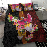Papua New Guinea Birds and Frangipani Bedding Set Melanesian Art Tattoos - Polynesian Pride