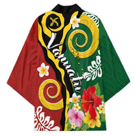 Melanesian Vanuatu Tribal Boar Tusk Kimono Tropical Plants and Namele Motifs - Polynesian Pride