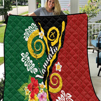 Melanesian Vanuatu Tribal Boar Tusk Quilt Tropical Plants and Namele Motifs - Polynesian Pride