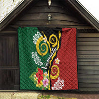 Melanesian Vanuatu Tribal Boar Tusk Quilt Tropical Plants and Namele Motifs - Polynesian Pride