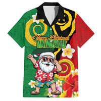 Vanuatu Christmas Family Matching Puletasi and Hawaiian Shirt Funny Santa with Namele and Boar Tusk Tribal - Polynesian Pride