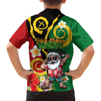 Vanuatu Christmas Family Matching Summer Maxi Dress and Hawaiian Shirt Funny Santa with Namele and Boar Tusk Tribal - Polynesian Pride