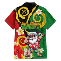 Vanuatu Christmas Family Matching Tank Maxi Dress and Hawaiian Shirt Funny Santa with Namele and Boar Tusk Tribal - Polynesian Pride