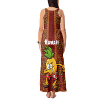 Hawaii Tank Maxi Dress Aloha Funny Pineapple Mix Kakau Hawaiian Tribal LT03 - Polynesian Pride