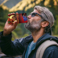 Samoan Siva Afi 4 in 1 Can Cooler Tumbler Tribal Performers of Samoan Fire Knife Dancing