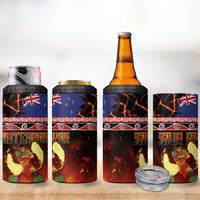 Aotearoa Siva Afi 4 in 1 Can Cooler Tumbler Tribal Performers of Aotearoa Fire Knife Dancing