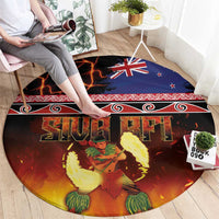 Aotearoa Siva Afi Round Carpet Tribal Performers of Aotearoa Fire Knife Dancing LT03 - Polynesian Pride